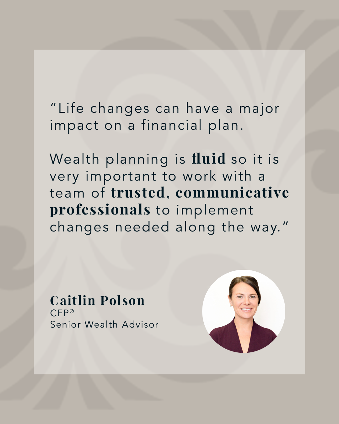 Wealth planning isn’t a single event. It’s an ongoing journey. At NEPWA, we take the time to know our clients on a personal level, so our guidance adapts with them as their lives, goals, and values evolve.